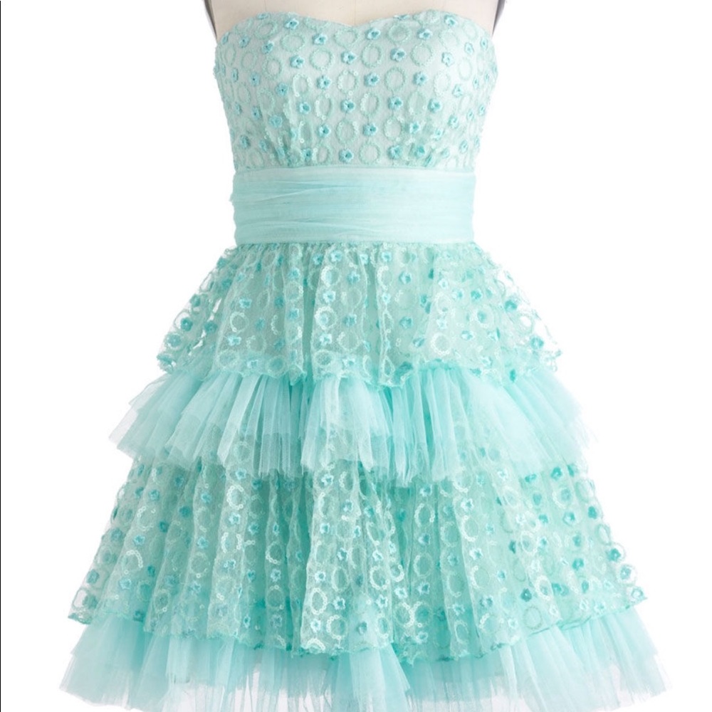 Seafoam and be seen dress